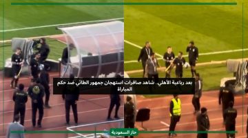 بعد رباعية الأهلي.. شاهد صافرات استهجان جمهور الطائي ضد حكم المباراة