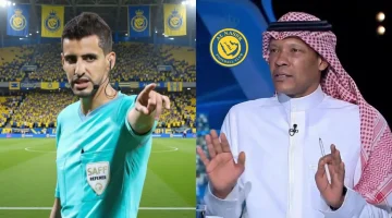 محمد الدعيع يعترض على طاقم تحكيم مباراة الحزم والنصر