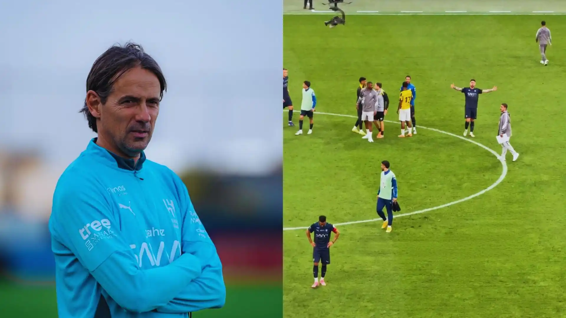 بعد التعادل المخيب.. مشادة بين إنزاجي وثلاثي الهلال