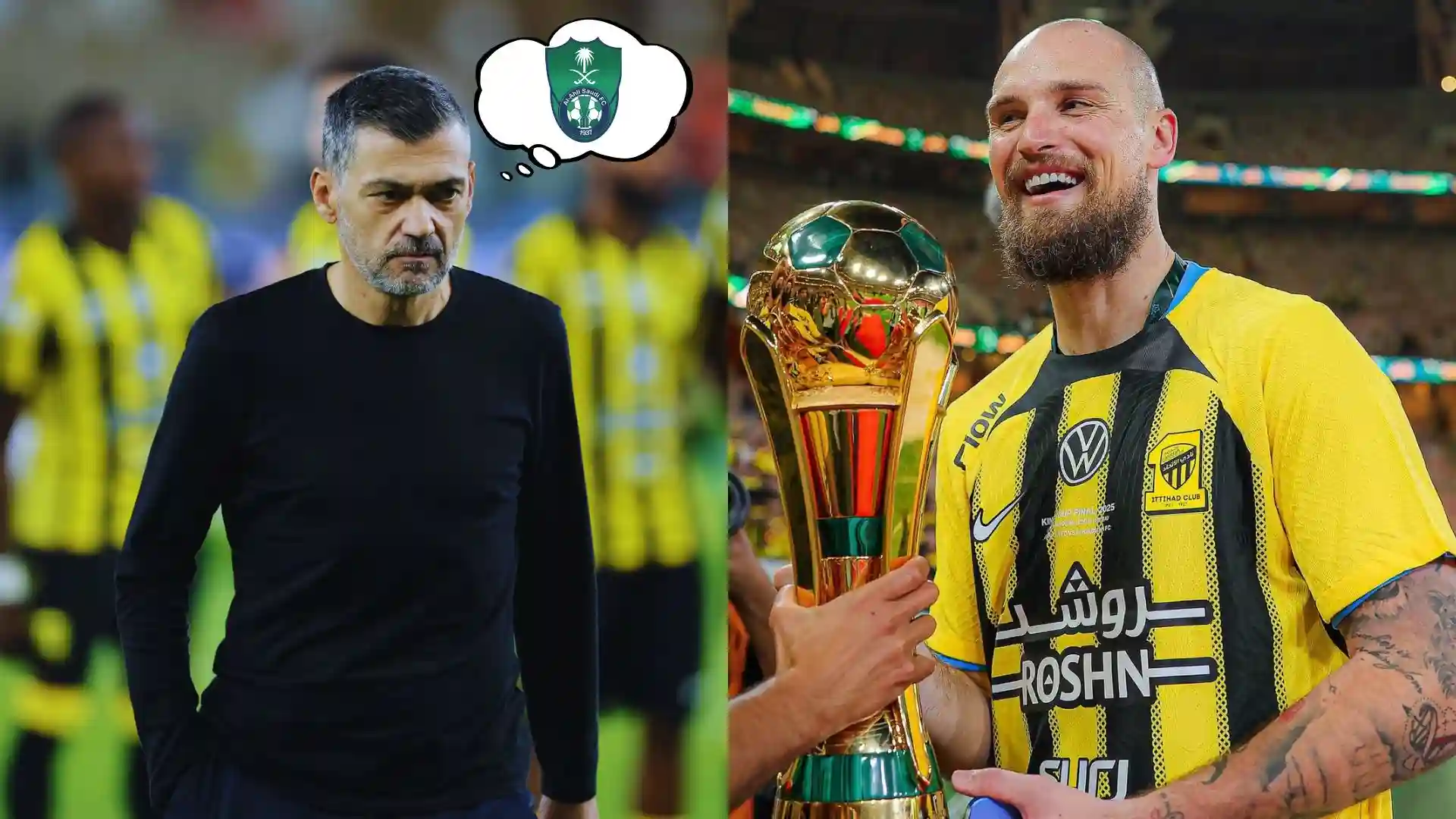 غضب وصراخ.. مشادة داخل غرفة ملابس الاتحاد بعد الديربي