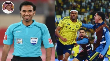 “وصمة عار”.. الجماز يرفض طاقم تحكيم مباراة الخليج والنصر
